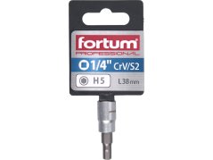 FORTUM 4701605 hlavice zástrčná 1/4" imbus, H 5, L 38mm