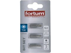 FORTUM 4741430 hrot TORX, sada 3ks, T 30x25mm, S2