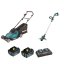Makita DLM432+DUR193 Aku set aku sekačka a aku vyžínač Li-ion 2x 18V LXT 2x5 Ah