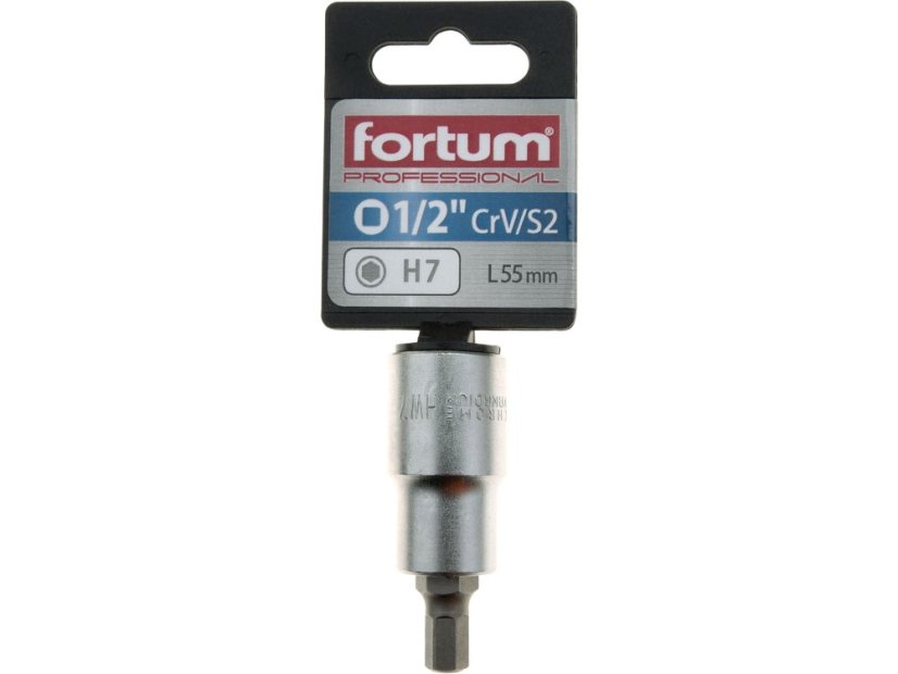 FORTUM 4700607 hlavice zástrčná 1/2" imbus, H 7, L 55mm