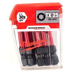 Milwaukee TX25x50 mm šroubovací bit Shockwave 10ks 4932430882