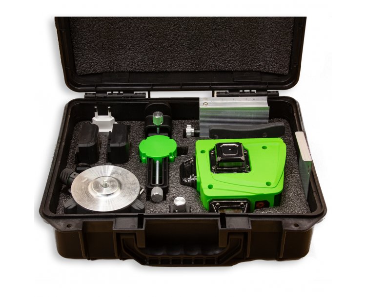 Procraft LE-4G křížový zelený liniový laser 2x4Ah