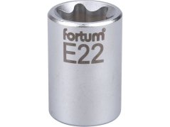 FORTUM 4700704 hlavice nástrčná vnitřní TORX 1/2", E 22, L 38mm