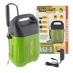 Procraft AS2-5 aku postřikovač 12 V 2Ah 5l
