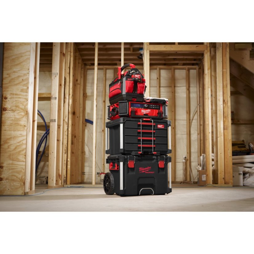 Milwaukee PACKOUT™ box na nářadí se 4 zásuvkami 4932493189