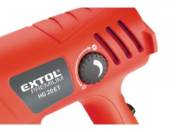 EXTOL PREMIUM 8894801 pistole horkovzdušná s plynulou regulací teploty, 2000W