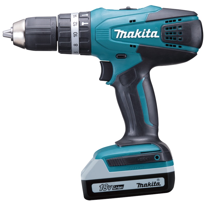 Makita HP457DWE aku šroubovák  Li-ion 18V 1,5Ah G serie