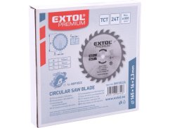 EXTOL PREMIUM 8891822A kotouč pilový s SK plátky, 165x1,4x16mm, 24T