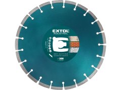 EXTOL INDUSTRIAL 8703081 kotouč diamantový řezný segmentový na BETON, suché řezání, O 300x25,4x3,2mm