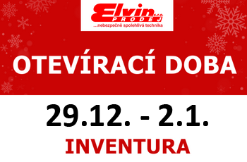 Vánoční provozní doba e-shopu, prodejny a servisu 2025/2026