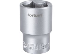 FORTUM 4700419 hlavice nástrčná 1/2", 19mm, L 38mm