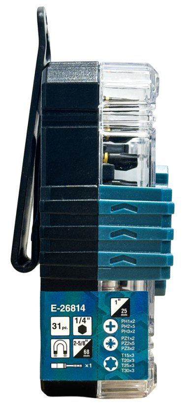 Makita E-26814 sada bitů 1/4" Impact Premier, 31 ks v plastovém obalu