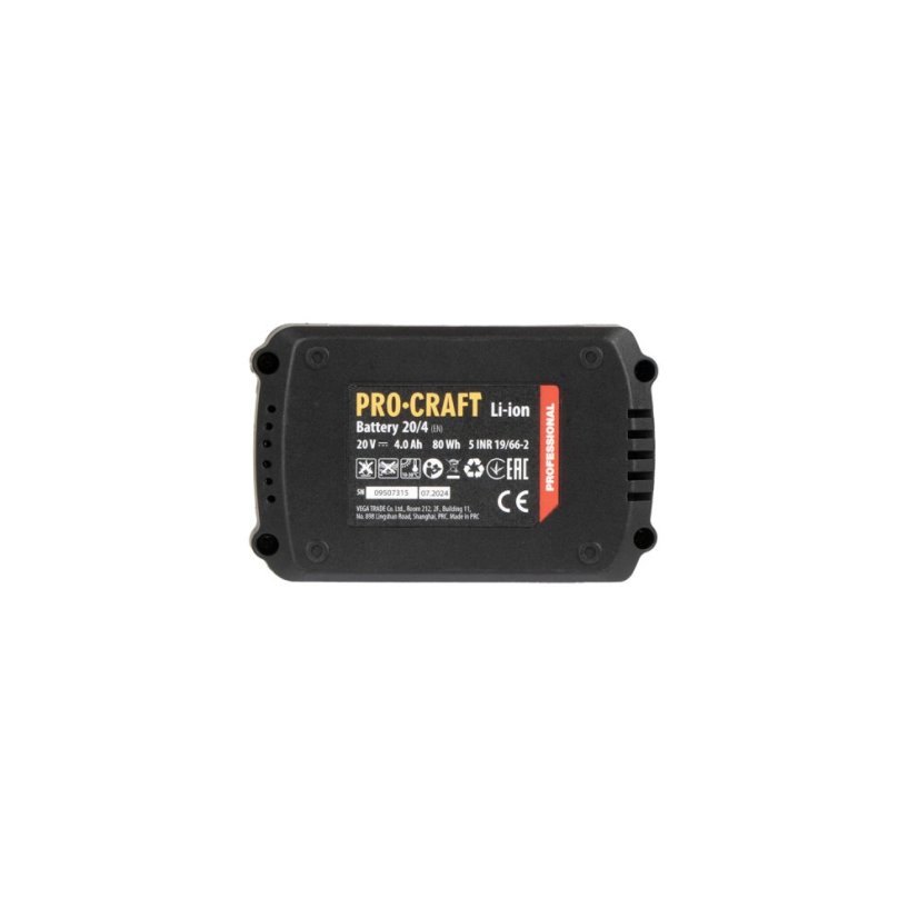 Procraft PHA30 aku kombinované kladivo SDS-plus 2,8 J 20 V 2x4Ah