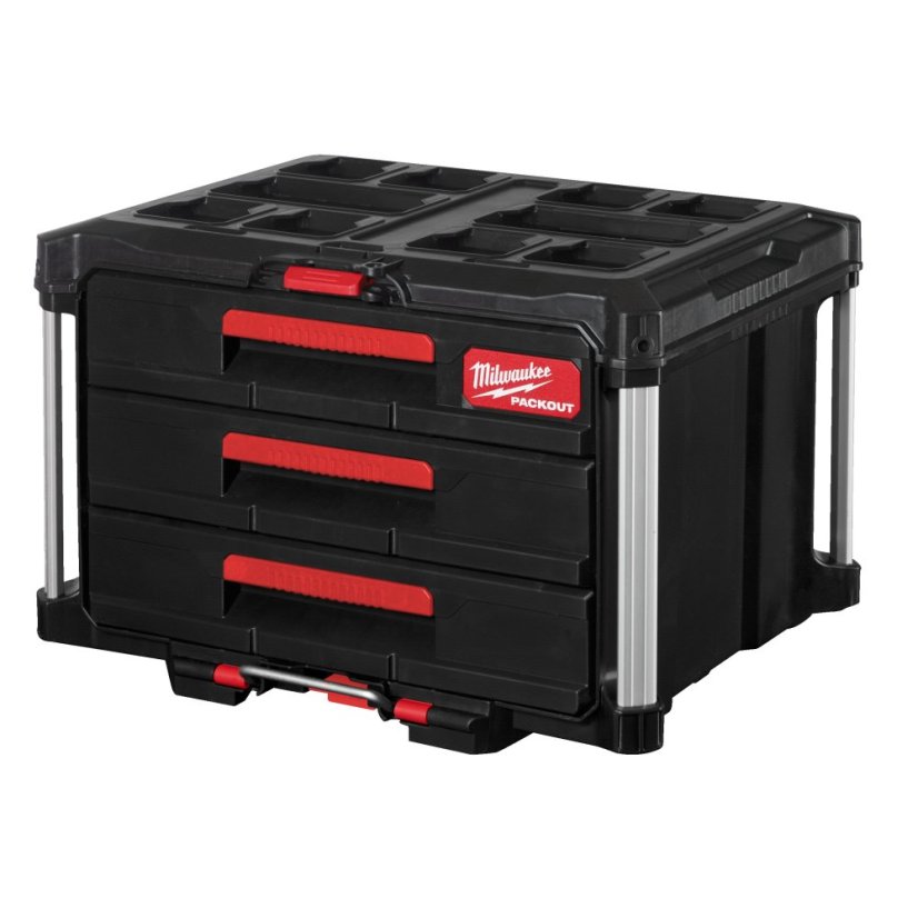 Milwaukee PACKOUT™ box na nářadí se 3 zásuvkami - Packout 3 Drawer Tool Box 4932472130
