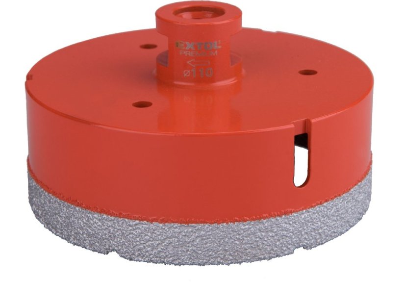 EXTOL PREMIUM korunka vykružovací diamantová, O 110mm, závit M14