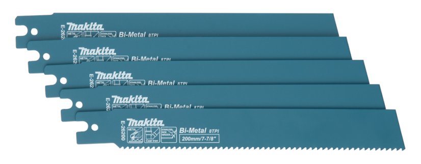 Makita E-26200 pilový list BiM 200x1.6mm, 8Z, 5ks special JR003G