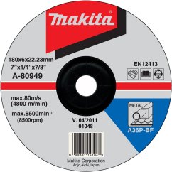 Makita A-80949 kotouč brusný 180x6mm