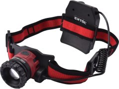 EXTOL LIGHT 43190 čelovka 450lm CREE XPL, USB nabíjení, 10W CREE XPL, funkce ZOOM
