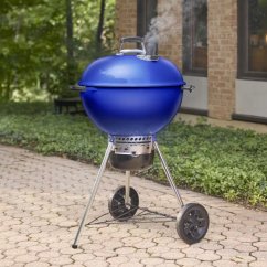 Weber 1502205  Master Touch GBS C-5755 57 cm Ocean Blue gril na dřevěné uhlí