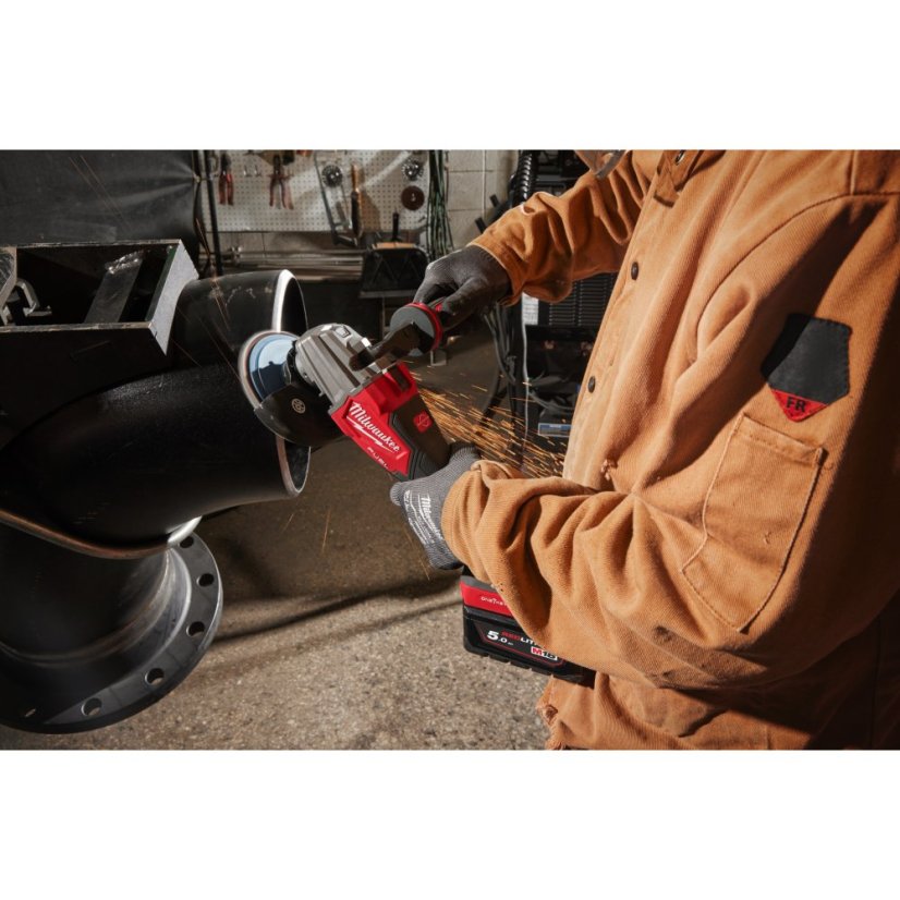 Milwaukee M18 FUEL™ FSAGSVO125X-502X bezpečnostní bruska 125 mm s variabilními otáčkami a funkcí ONE-KEY™ 4933493553