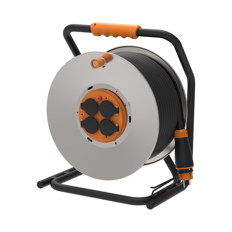 Solight PB43 4z prodlužovací přívod - na bubnu, 40m guma H07RN-F, 3x 2,5mm2, IP44