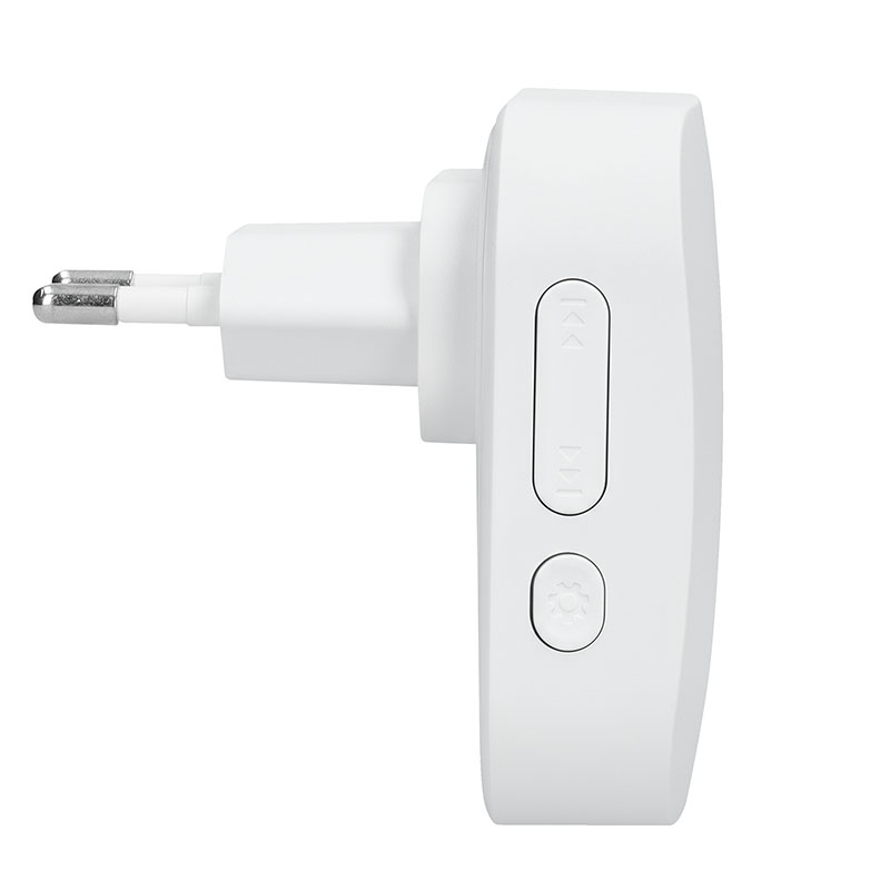 Solight 1L80 bezdrátový zvonek, do zásuvky, 180m, bílý, learning code
