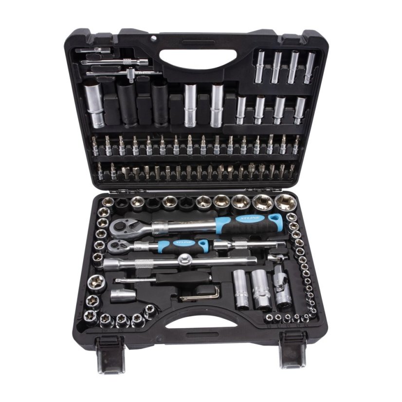 XTLINE XT40108 sada hlavic 1/4"-1/2" 108 dílů