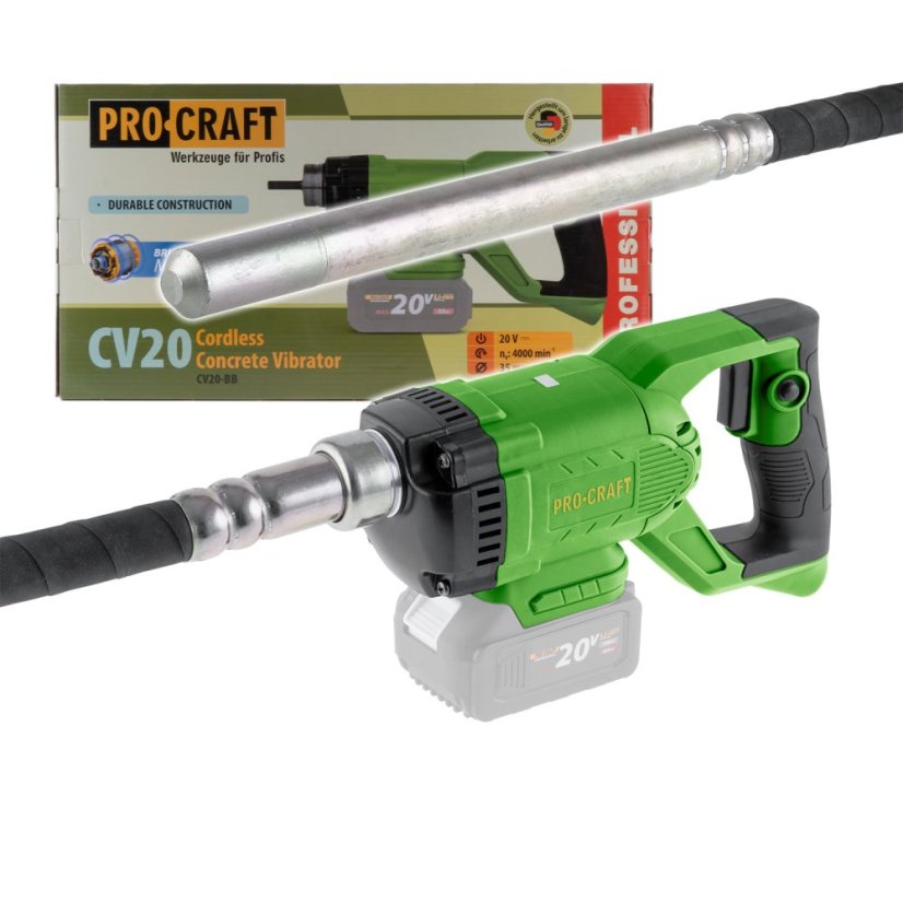 Procraft CV20bb aku zhutňovač betonu 20V bez aku