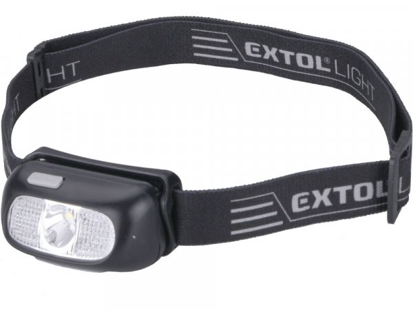 EXTOL LIGHT 43181 čelovka 130lm CREE XPG, USB nabíjení, dosvit 40m, 5W CREE XPG LED