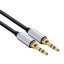 Solight SSA1101 JACK audio kabel, JACK 3,5mm konektor - JACK 3,5mm konektor, stereo, blistr, 1m