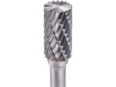 EXTOL INDUSTRIAL 8703714 fréza karbidová, válcová s čelním ozubením, pr.10x20mm/stopka 6mm,sek střední (double-cut)