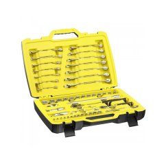 Stanley 49 dílná sada nářadí 1/4" a 1/2" hlavic + očkoploché FatMax STANLEY FMMT82827-1