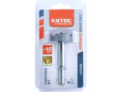 EXTOL PREMIUM 8802025 fréza čelní-sukovník do dřeva s SK plátky, O 40mm stopka 10mm