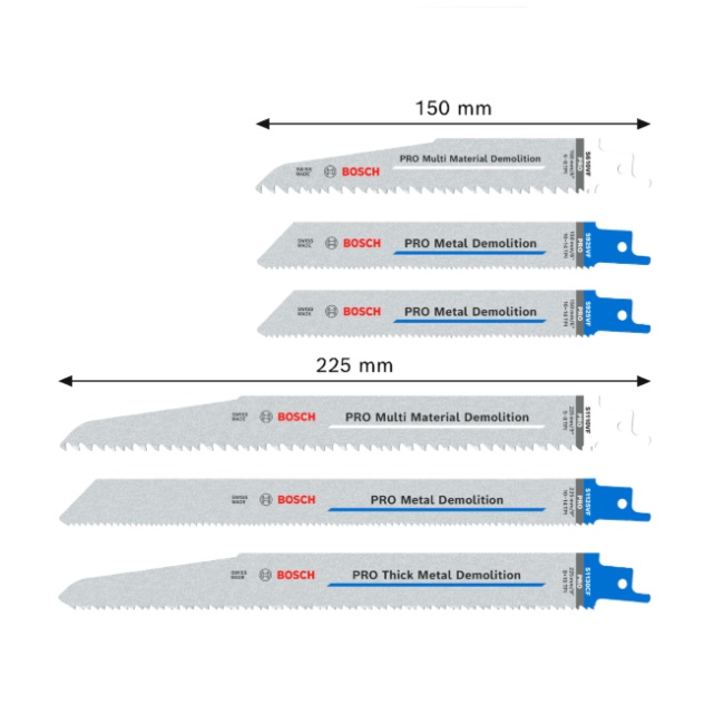 Bosch sada 6 pilových plátků Pro PRO Demolition 2607011820