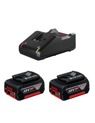 Bosch Starter set 2 x GBA 18 V 4,0 Ah + GAL 18V-40 1600A019S0