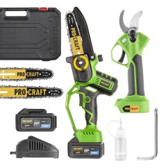 Procraft SPKA32Li/ES22Libb sada aku ruční pilka PKA32Li a nůžky na větve ES22Libb 20V 1x4Ah