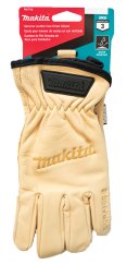 Makita rukavice pracovní kožené, velikost M/8 P-84626