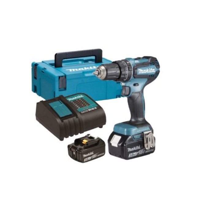 Makita DHP485SFJ aku bezuhlíkový příklepový šroubovák Li-ion LXT 18V/3,0 Ah,MakpacMakita DHP485SFJ aku bezuhlíkový příklepový šroubovák Li-ion LXT 18V/3,0 Ah,Makpac