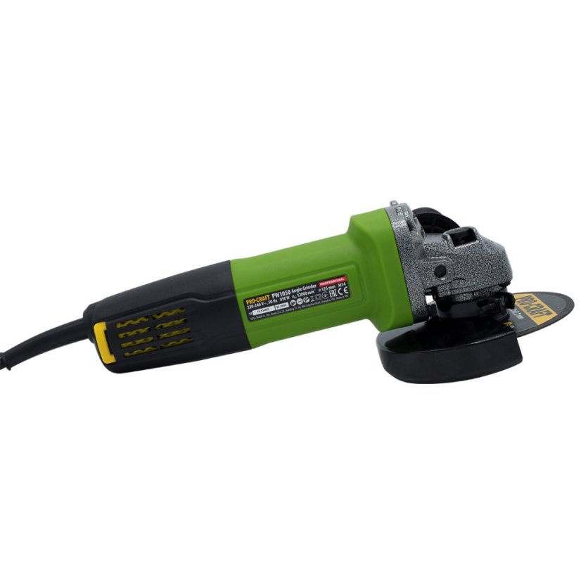 Procraft SPW1050 Bruska úhlová 125mm PW1050 + 10x řezný kotouč, 2x lamelový kotouč