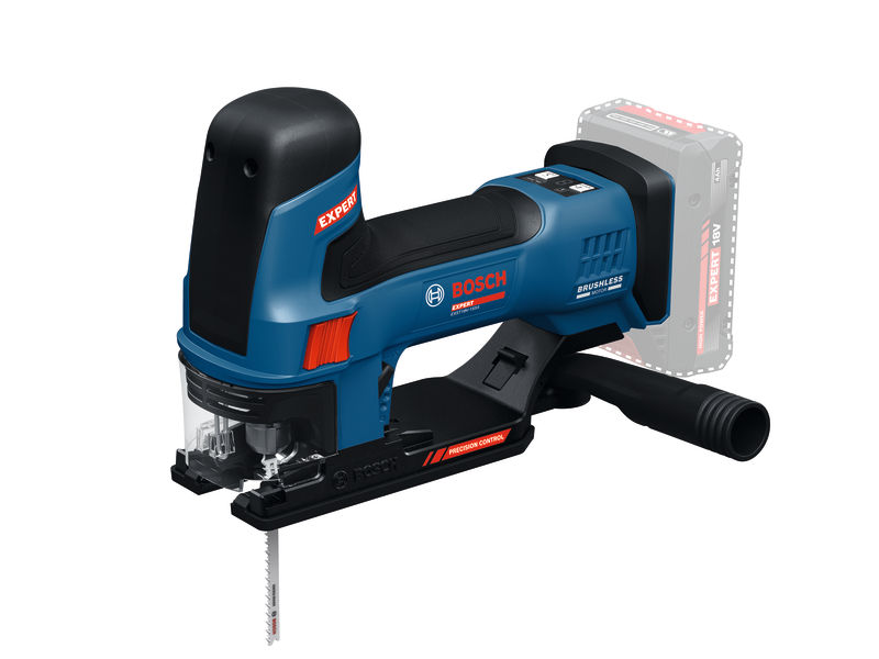 Přímočará pila Bosch EXST18V-155S s precizním ovládáním.