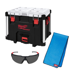 Milwaukee ELVINSET17 chladící box XL PACKOUT + brýle + chladící ručník