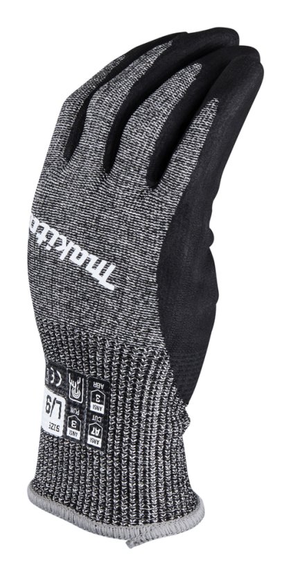Makita P-84729 rukavice pracovní proti prořezu, nitril, velikost L/9