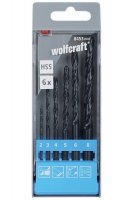 Wolfcraft sada 6ks vrtáků do kovu HSS pr.2-8mm 8453000