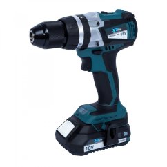 XTline XT102860E aku vrtačka s příklepem bezuhlíková 18V + 2 baterie 2.0Ah + nabíječka 2.4A