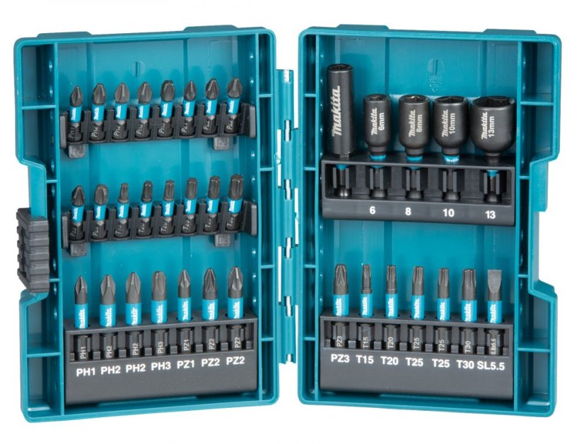 Makita B-66880 sada torzních bitů 1/4" Impact Black, 35 ks Makita B-66880 sada torzních bitů 1/4" Impact Black, 35 ks
