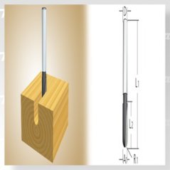 Makita D-09329 u-drážkovací fréza