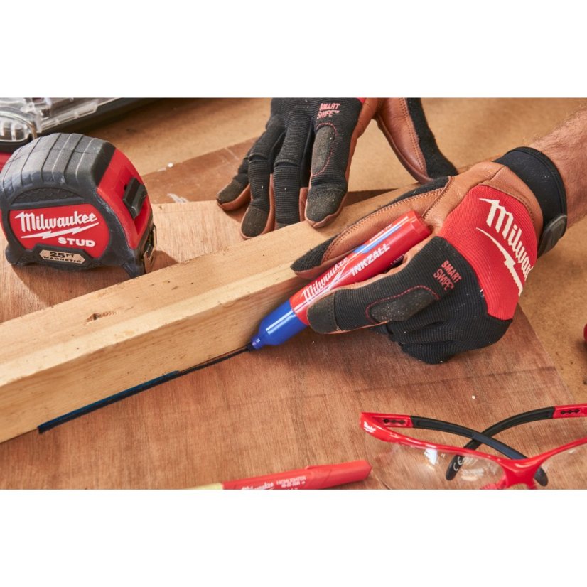 Milwaukee pracovní kožené rukavice hybridní vel. 9 L 4932471913