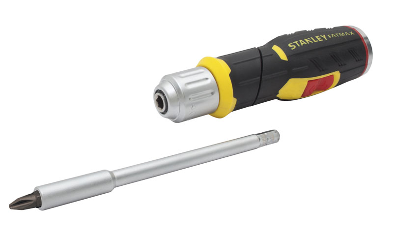 Stanley FMHT0-62691 FatMax ráčnový šroubovák s pistolovou rukojetí s 12 bity