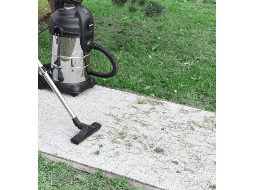 EXTOL PREMIUM 8895800 vysavač dílenský, multifunkční se zásuvkou a funkcí čištění filtru, 30l, 6m kabel, 3m hadice, 1400W