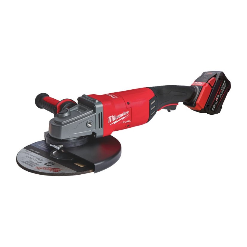 Milwaukee M18 ONEFLAG230XPDB-122C ONE-KEY úhlová bruska  230 mm s kolébkovým spínačem 2x12Ah 4933499242